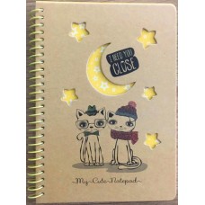 Блокнот пруж. В6 80арк. кліт. №9611/БК051/12/Мандарин/(60)