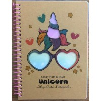 Блокнот пруж. В6 80арк. кліт. №9613/БК051/14/Мандарин/(60)