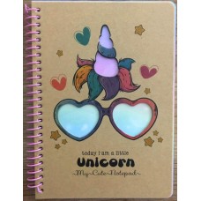 Блокнот пруж. В6 80арк. кліт. №9613/БК051/14/Мандарин/(60)