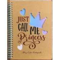 Блокнот пруж. В6 80арк. кліт. №9614/БК051/15/Мандарин/(60)