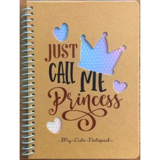 Блокнот пруж. В6 80арк. кліт. №9614/БК051/15/Мандарин/(60)