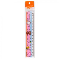 Лінійка пласт. 15см "Yes" Line Friends,рожева №370656(20)(100)