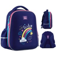 Рюкзак каркасний "GoPack" Education Cute Rainbow 2від.,2карм. №GO24-165M-1(6)