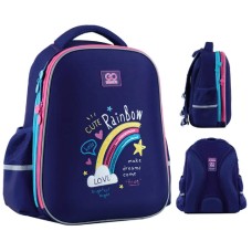 Рюкзак каркасний "GoPack" Education Cute Rainbow 2від.,2карм. №GO24-165M-1(6)