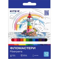 Фломастери "Kite" 12кольор. Classic №K-447(24)(192)