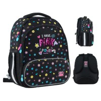 Рюкзак каркасний "GoPack" Education Pink Power 2від.,3карм. №GO24-597M-2(8)