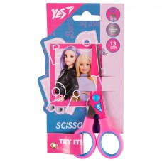 Ножиці дит. "Yes" №480438 Barbie 13см з принтом на лезі(12)