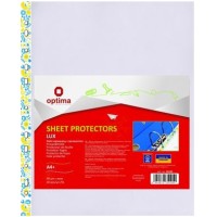 Файл А4+ "Optima" №O35105 40мкм гладкий,з жовто-блакитним орнаментом (20шт/пач.)(90шт/ящ.)
