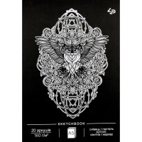 Скетчбук 20арк. А5 б/лін. "Dreams sketchbook" one,сова №21403/Profiplan/ чорн. арк.(10)