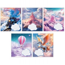 Зошит 18арк. кліт. Yes Let your dreams №766971(25)(400)