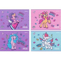 Зошит для малюв. на скобі 12/100 А4 "LP" УФ лак + глітер My Little Pony movie №LP24-241/Kite/(20)(160)
