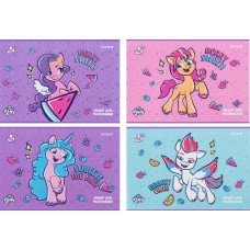 Зошит для малюв. на скобі 12/100 А4 "LP" УФ лак + глітер My Little Pony movie №LP24-241/Kite/(20)(160)