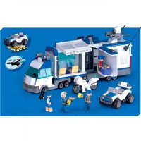 Конструктор "Sluban" Поліція,трейлер,транспорт,510дет,в кор-ці,42,5х33х7см №M38-B1219(12)