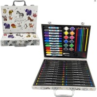 Набір для творч. в валізі: фломастери,олівці,фарби,маркери,пастель,пензлики №858125