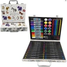 Набір для творч. в валізі: фломастери,олівці,фарби,маркери,пастель,пензлики №858125