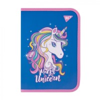 Папка для зош. В5 "Yes" №492206 "Glamour" на блиск. пласт.,синя(12)(96)