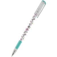 Ручка кульк. "Kite" №K24-032-1 Girl Power синя(28)(1260)