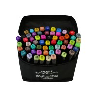 Набір скетч-маркерів двостор. "Maxi" 60 кольор.,на спиртовій основі №MX15252(20)