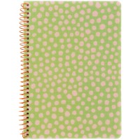 Блокнот пруж. А5 80арк. кліт. пласт. обкл.,салатовий №8462-1-A/Axent/(10)(20)