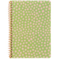 Блокнот пруж. А5 80арк. кліт. пласт. обкл.,салатовий №8462-1-A/Axent/(10)(20)