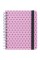 Блокнот пруж. В6+ 120арк. кліт. тв. обкл.,рожевий №8461-1-A/Axent/(20)