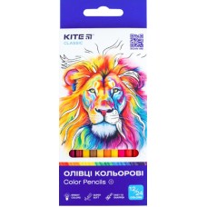 Олівці кольор. 24 кольор./12шт "Kite" №K-054 Classic двостор.(12)(240)