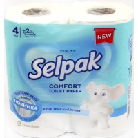 Туалетний папір "Selpak" Comfort 2шар. (4шт) біл. №2117(12)