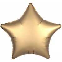 Набір кульок повітр. фольг. "Зірка сатин" бронза 18"/45см 5шт №832635/Pelican/(1)(5)