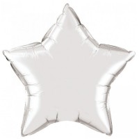 Набір кульок повітр. фольг. "Зірка" срібло 5"/12см 5шт №832802/Pelican/(1)(5)