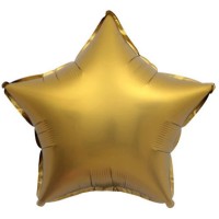 Набір кульок повітр. фольг. "Зірка сатин" золото 18"/45см 5шт №832631/Pelican/(1)(5)