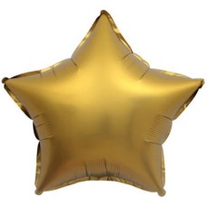 Набір кульок повітр. фольг. "Зірка сатин" золото 18"/45см 5шт №832631/Pelican/(1)(5)