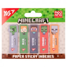 Стікери-закладки папер. "Yes" Minecraft 55х15мм 100шт №170409(24)