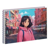 Альбом для малюв. на пруж. 30/100 А4 "Girls" №130570/Yes/(3)(39)