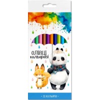 Олівці кольор. 12 кольор. "Школярик" №139SH-12 тригран.(12)