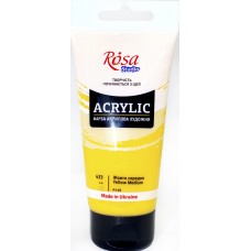 Акрил художній "Rosa Studio" 75мл Жовта середня №32241433(3)