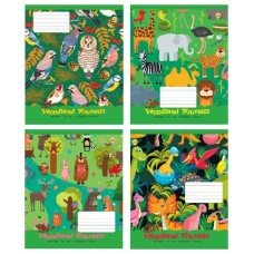 Зошит 12арк. кос.лін. /ТВ/ "Лісові друзі" №ТЕ43109(25)(600)