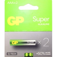 Батарейки GP Super 24A-2UE2 LR-03/блістер 2шт №8040(10)(80)