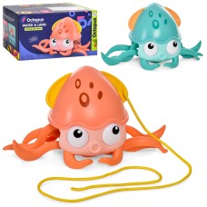Восьминіг заводний,на шнурку,в кор-ці,21,5х12,5х12,5см,2 кольори №QC23Y(15)