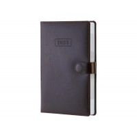 Ежедневник A5 Optima датированный 2025 Nebraska темно-коричневый, магнитный замок №O26152 (20)