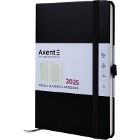 Щотижн. А5 "Axent" дат2026 Prime Strong чорний №8507-26-01-A(12)