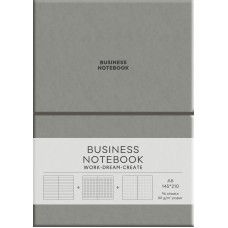 Блокнот А5 96арк. лін. еко шкіра обкл. Gray №A5-7134L/Школярик/(12)