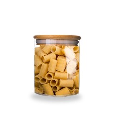 Ємність для сип. прод. скло 0,62л з бамбук. кришкою №7029-02/S&T/(24)