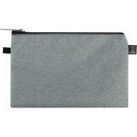 Папка "Optima" №O95226 А6+ текстильна на блиск. (сіра)