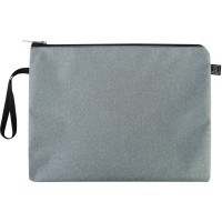 Папка "Optima" №O95214 В5+ текстильна на блиск. (сіра)(20)