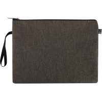 Папка "Optima" №O95215 В5+ текстильна на блиск. (графітова)(20)