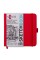 Скетчбук 80/110 150х150мм тв.обкл. PU, червоний №743192/Santi/(16)
