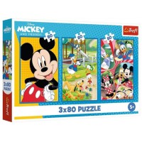 Пазли Trefl 3x80ел. Команда Міккі Мауса №34887