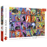 Пазли Trefl 500ел. Котяча абетка №37527(8)