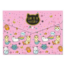 Папка-конверт CoolForSchool A5 Colorfull на кнопці (12) (120) CF32013-01