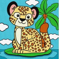 Картини по номерах акрил. для дітей "Гепард" 25х25см №KHO9070/Ідейка/